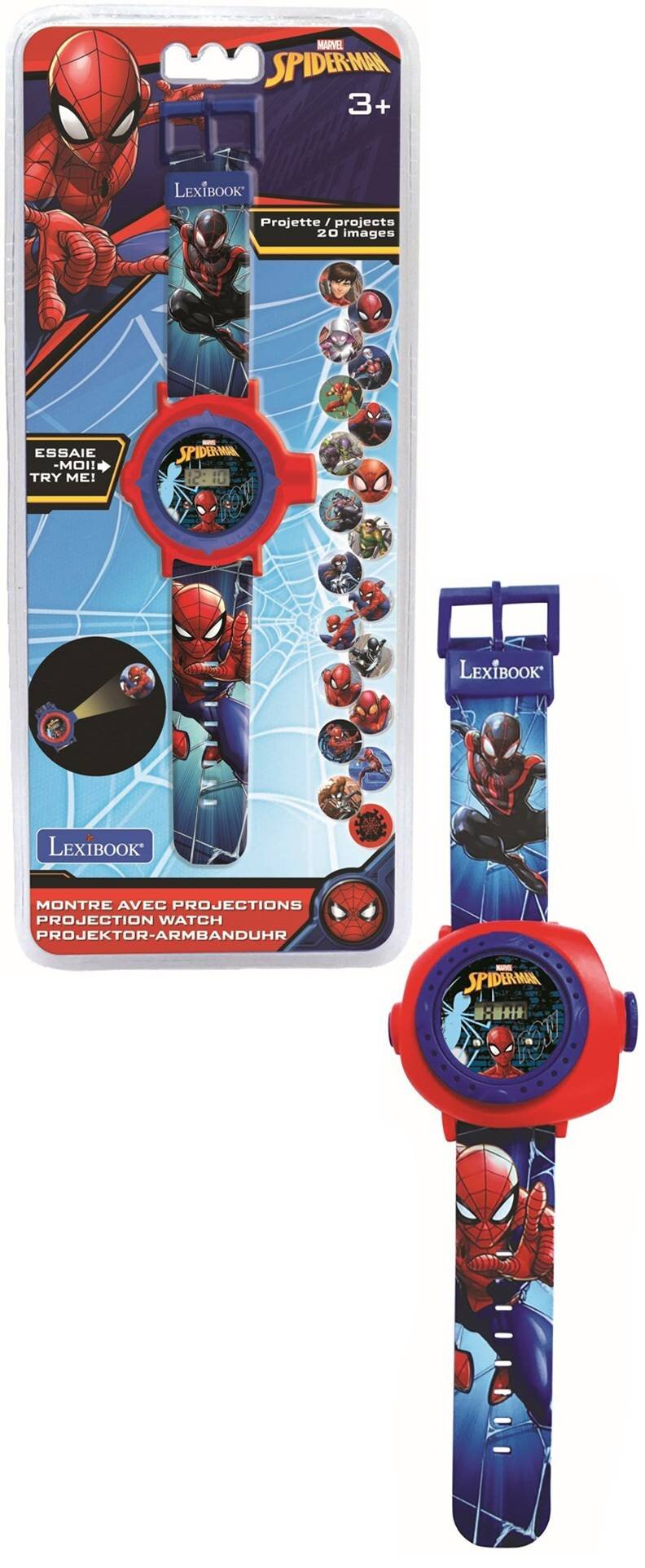LEXIBOOK Spider-Man DMW050SP Zabawka zegarek z projektorem