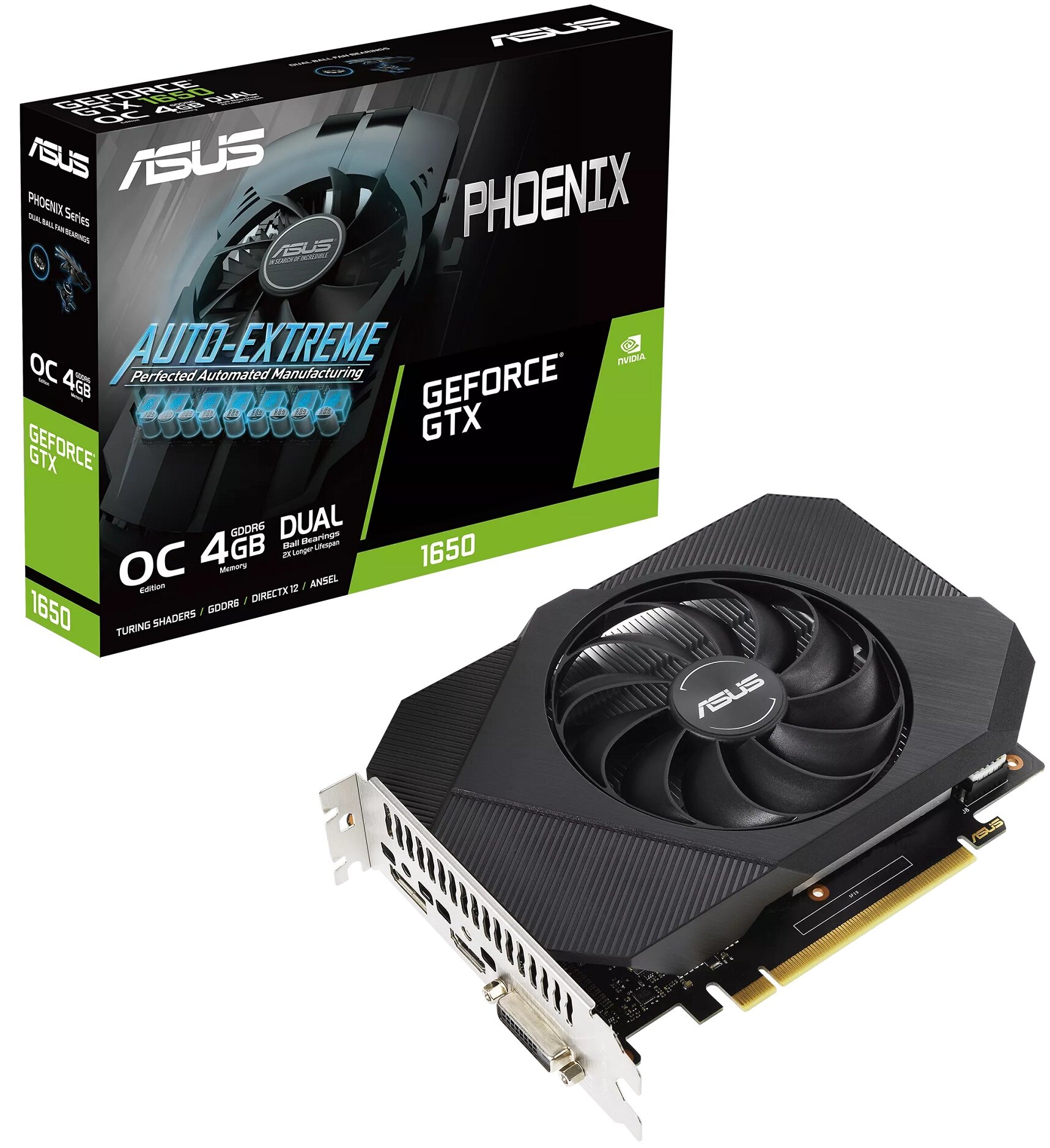 ASUS GeForce GTX 1650 Phoenix OC V2 4GB Karta graficzna - niskie ceny i ...
