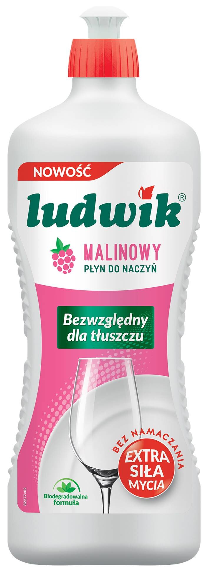 Płyn do mycia naczyń LUDWIK Malinowy 900 g