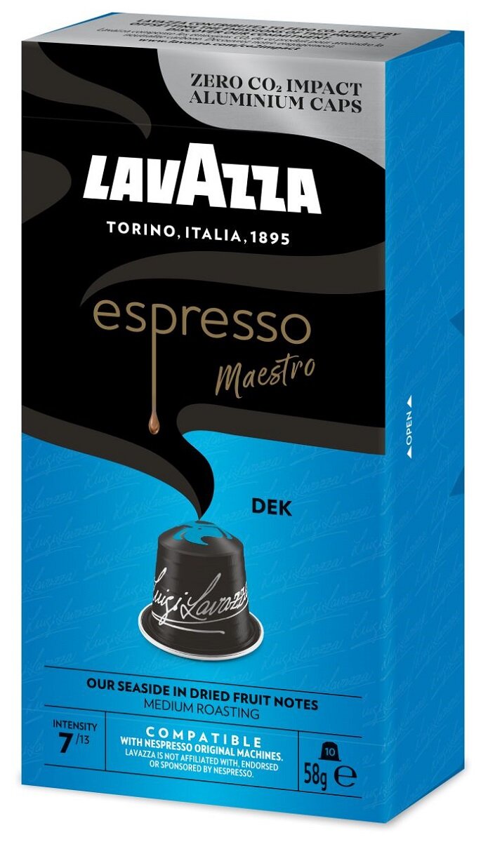 Kapsułki LAVAZZA Decaffein Bezkofeinowe do ekspresu Nespresso