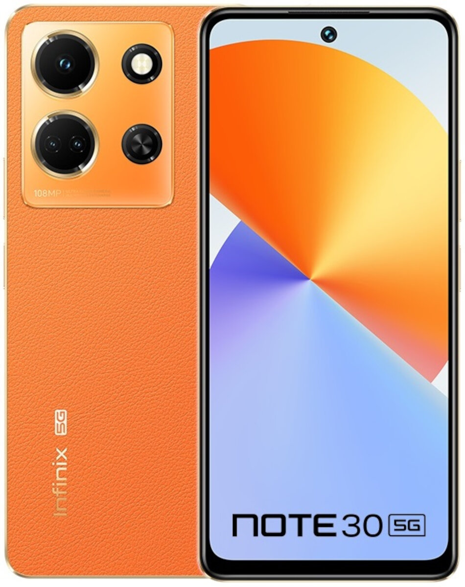 INFINIX Note 30 5G 8/128GB 6.78" 120Hz Pomarańczowy X6711 Smartfon ...