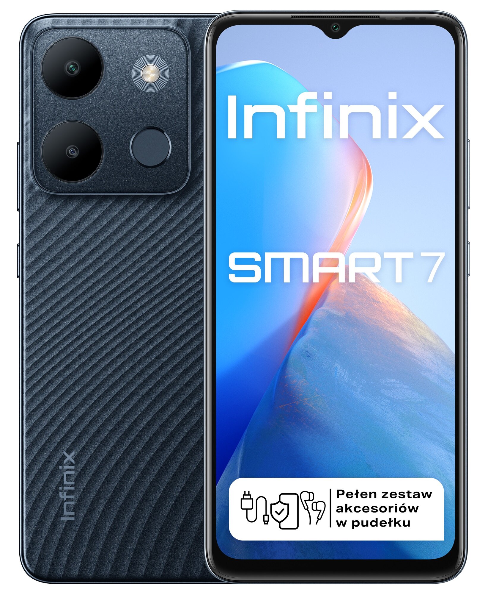 INFINIX Smart 7 3/64GB 6.6" Czarny X6515 Smartfon - niskie ceny i ...