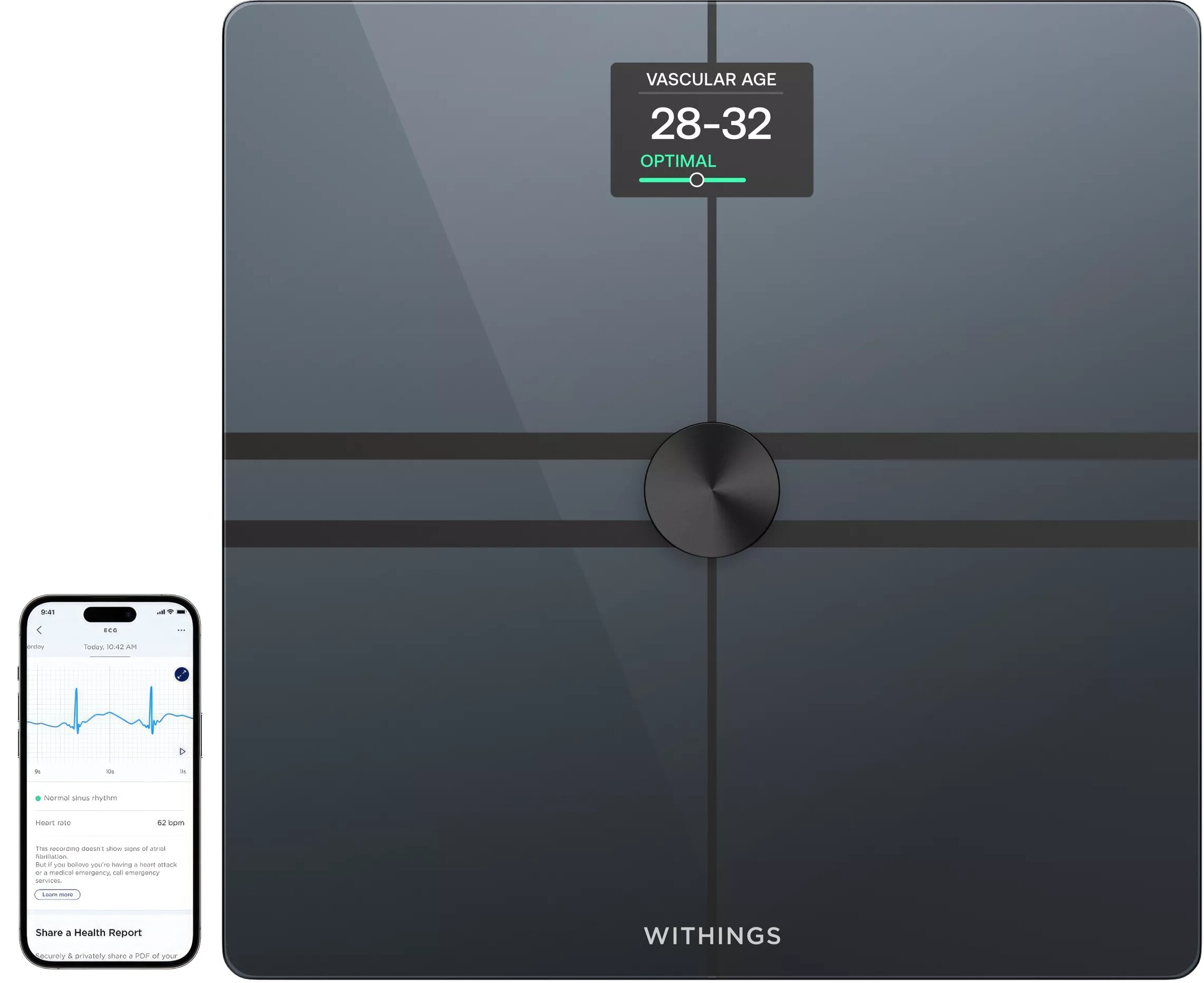 WITHINGS Body Comp Czarny Waga łazienkowa - niskie ceny i