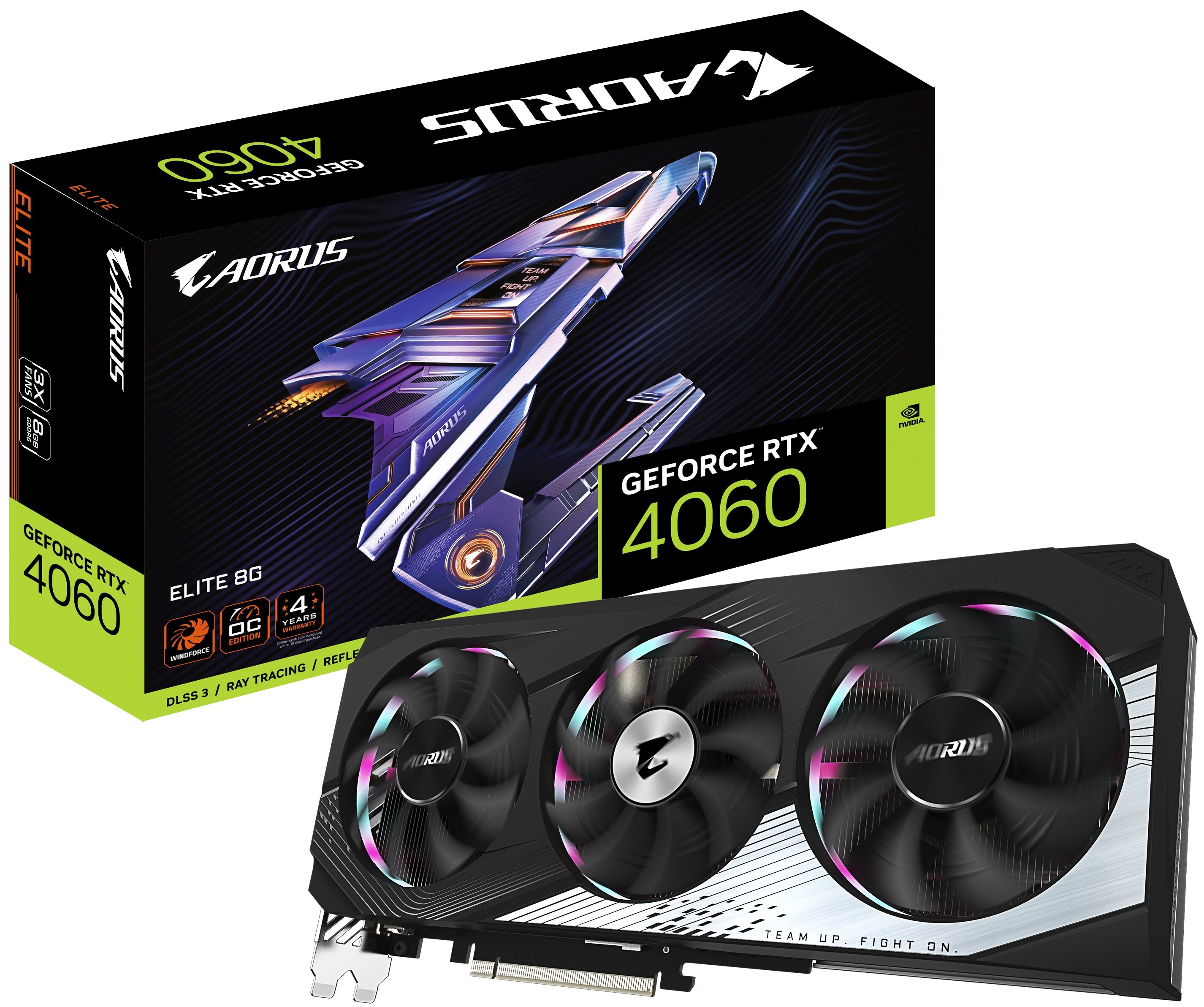 GIGABYTE GeForce RTX 4060 Aorus Elite OC 8GB DLSS 3 Karta