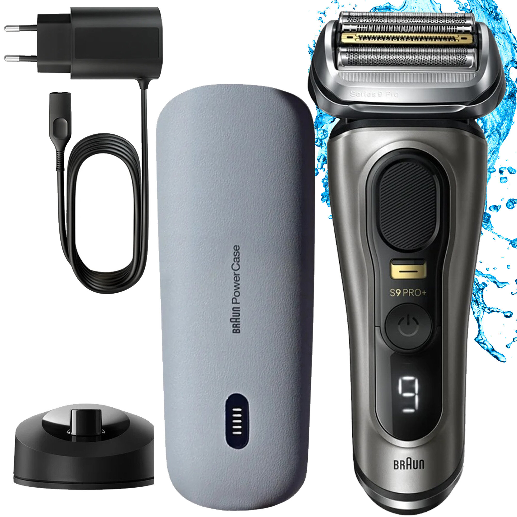 BRAUN Seria 9 Pro+ 9525S Na mokro i sucho Golarka - niskie