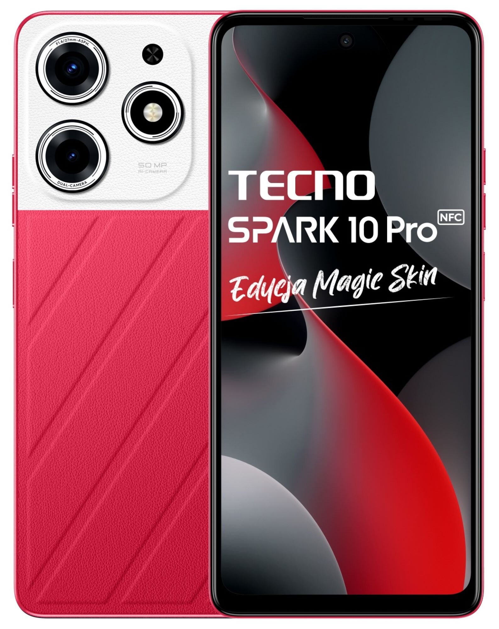 TECNO Spark 10 Pro 8/256GB 6.8" 90Hz Czerwony TECNO KI7 Smartfon ...