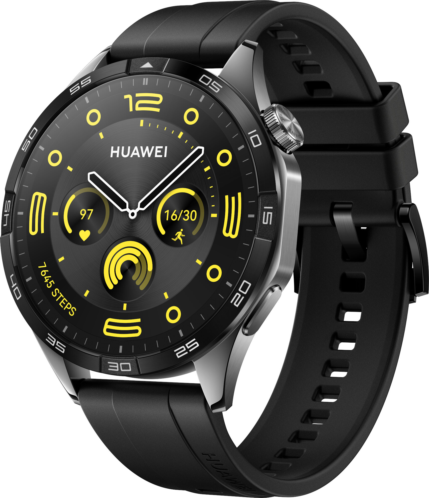 HUAWEI WATCH GT 4 GPS機能付き HUAWEI Watch GT 4 Active 46mm Czarny Smartwatch - niskie