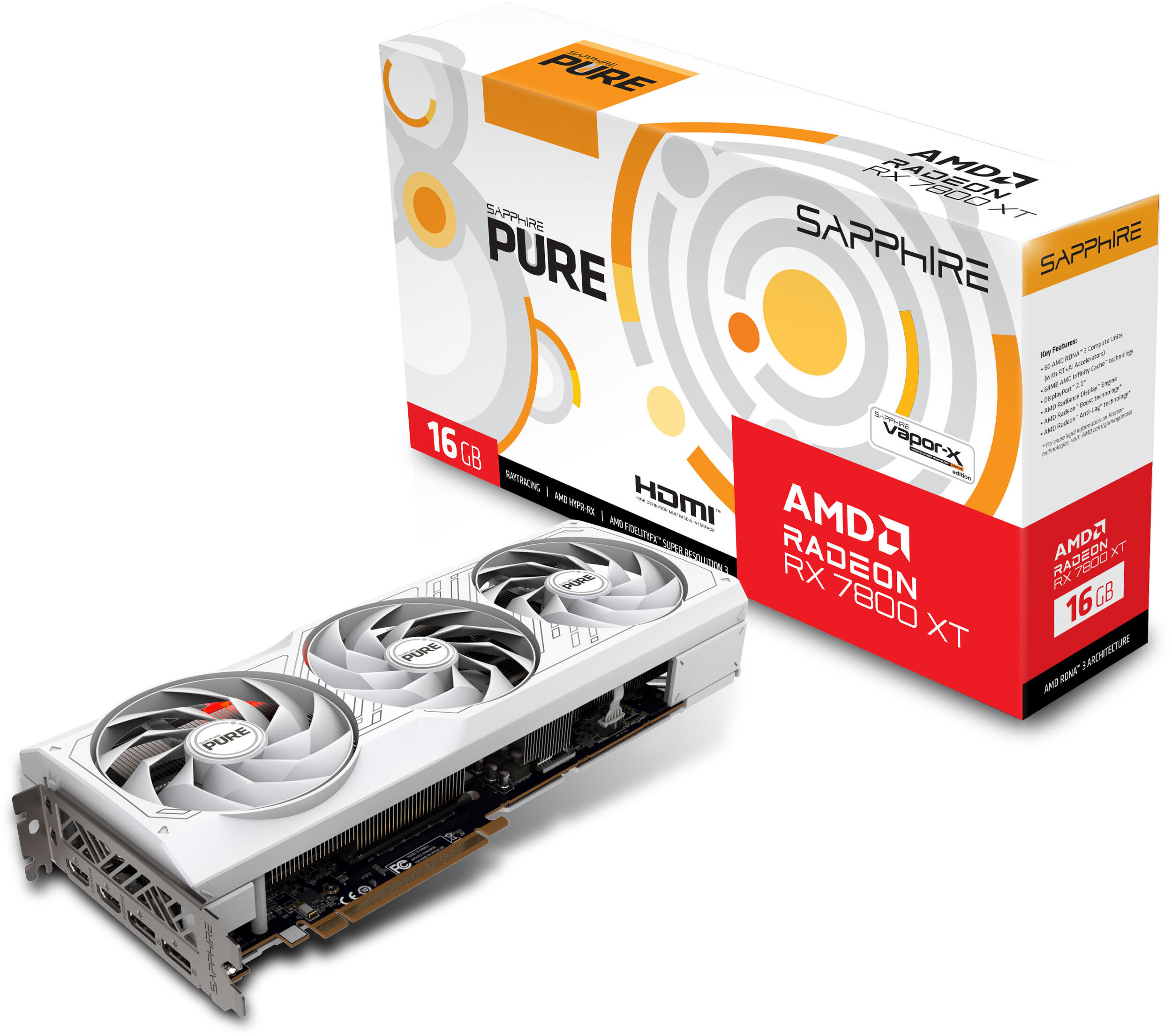 SAPPHIRE Radeon RX 7800 XT Pure 16GB Karta graficzna