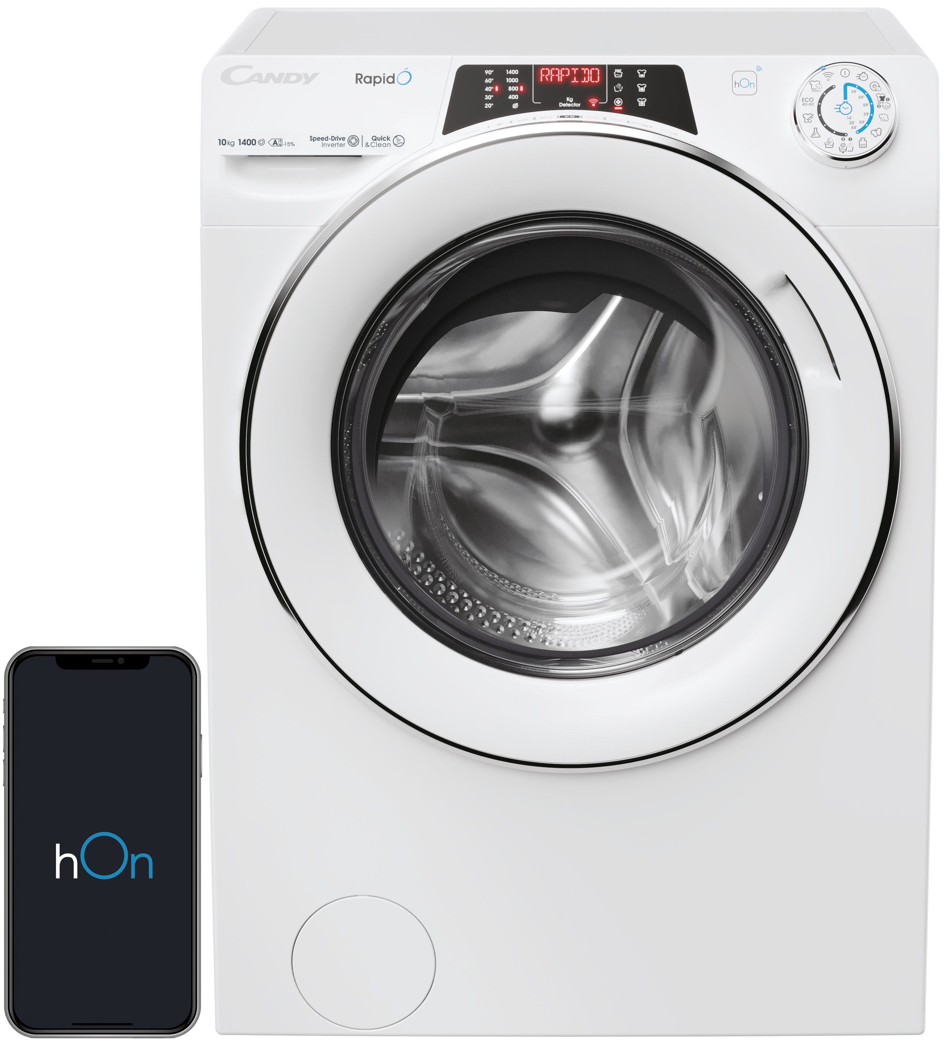CANDY RapidÓ RO 4106DWMC7 1-S 10kg 1400 obr Quick&Clean Pralka - niskie ...