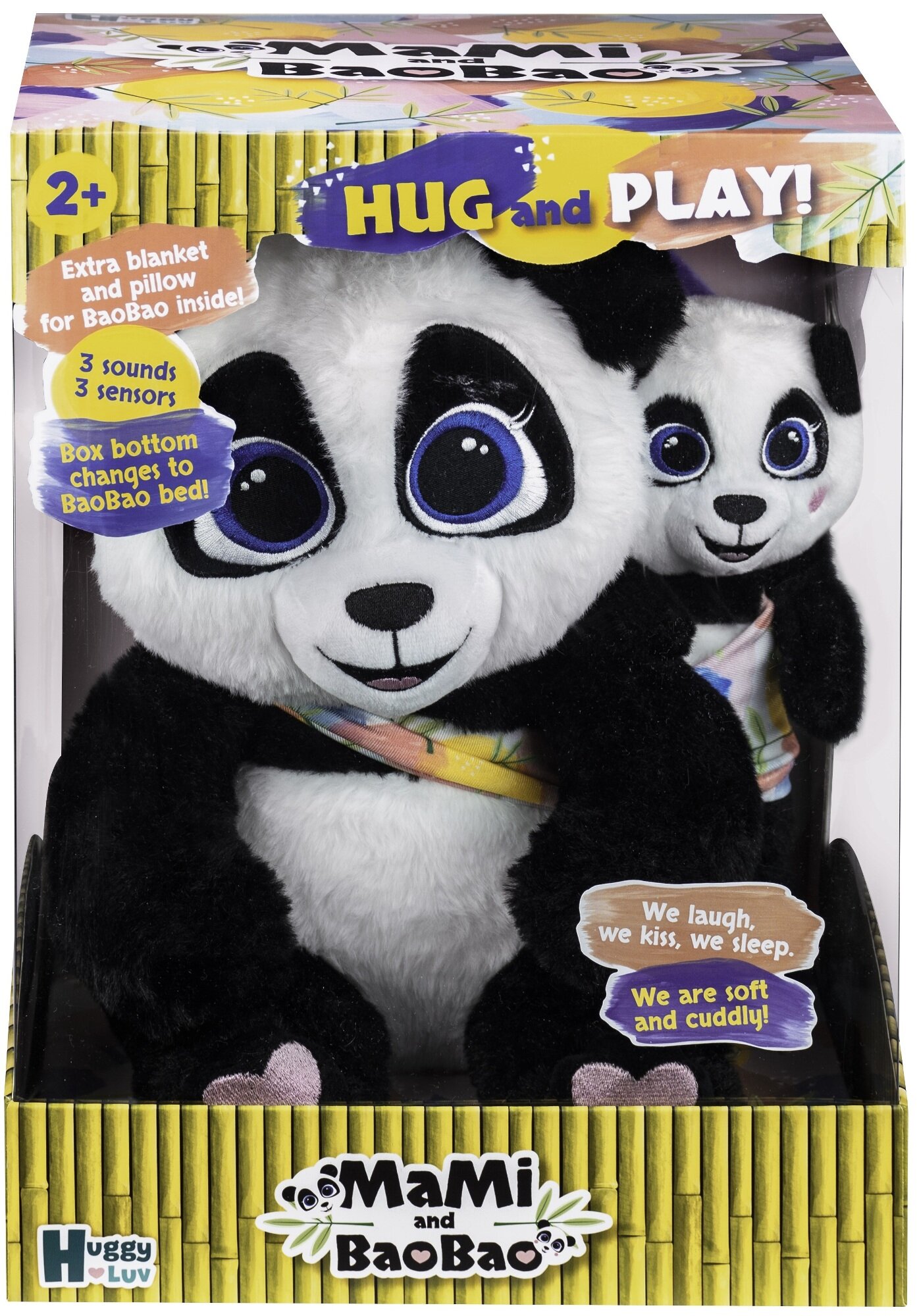 HUGGY LUV Panda Mami i Dziecko Panda BaoBao DKO0372 Zabawka