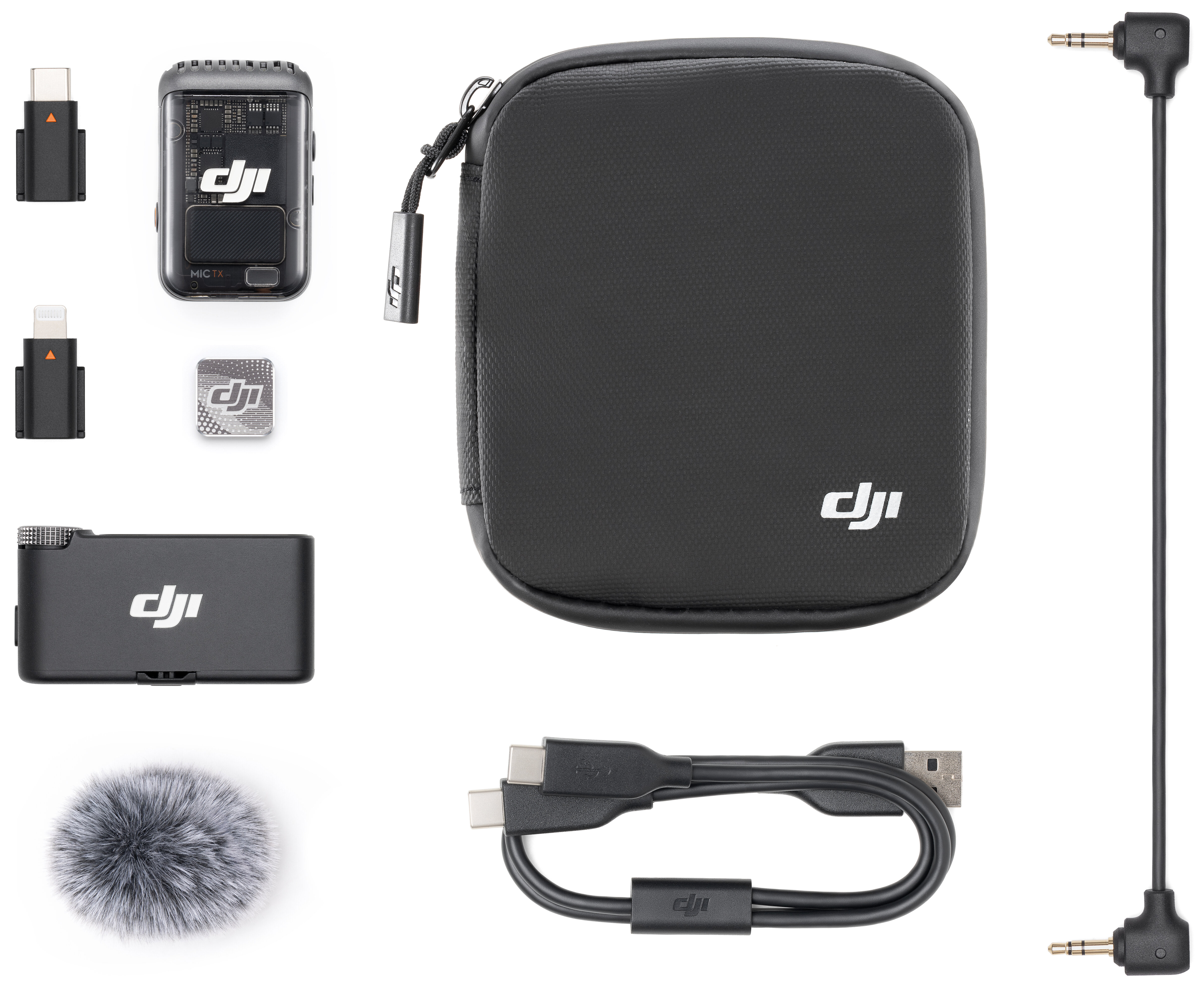 DJI MICセット DJI Mic 2 Basic (1 TX + 1 RX) System bezprzewodowy - niskie