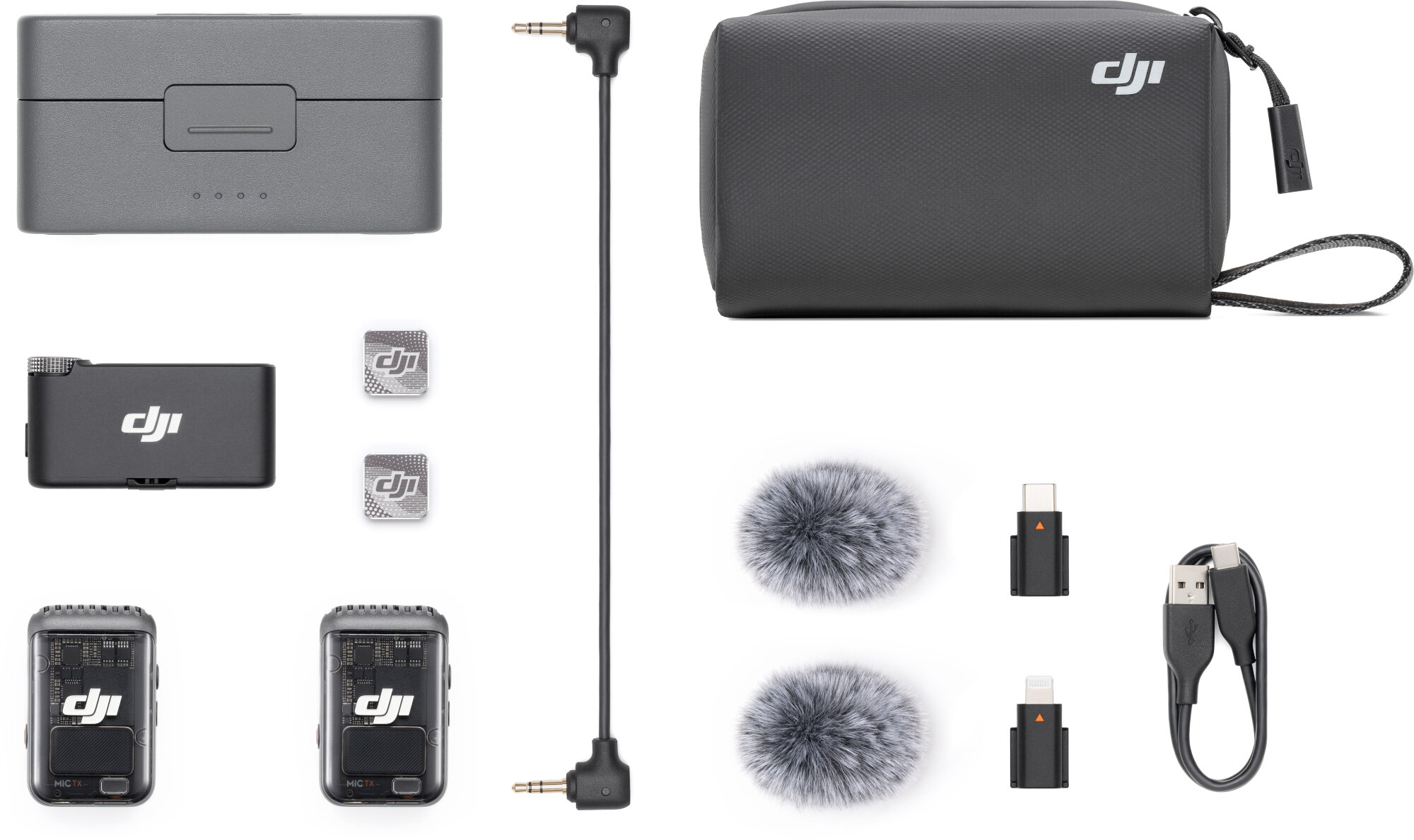 DJI Mic2 3点セット Mikrofon Bezprzewodowy system transmisji audio DJI Mic 2 (2