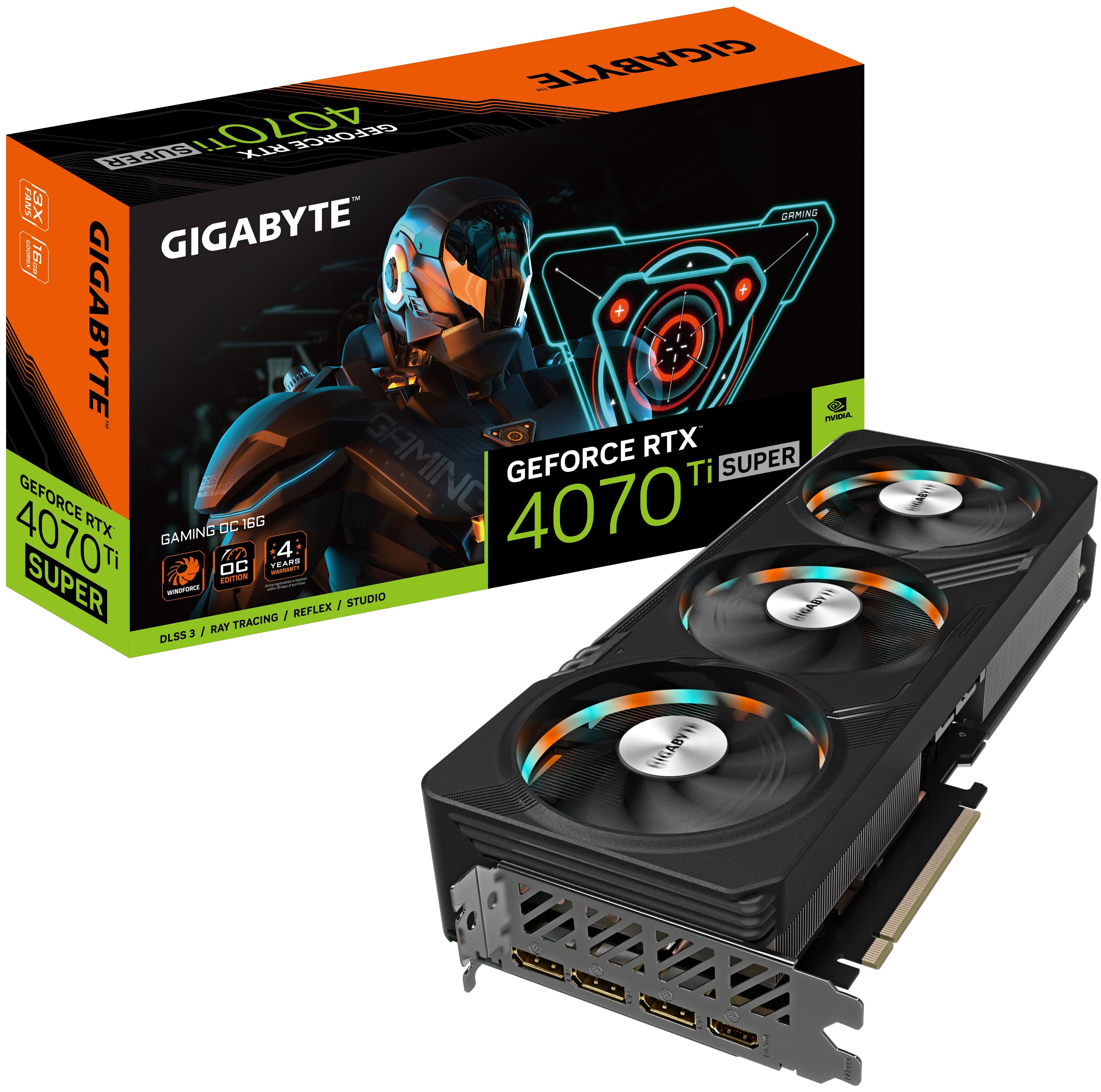 送料無料 店舗 GeForce GIGABYTE RTX 3 DLSS 16GB OC Gaming Super Ti 4070 グラフィックボード・グラボ・ビデオカード