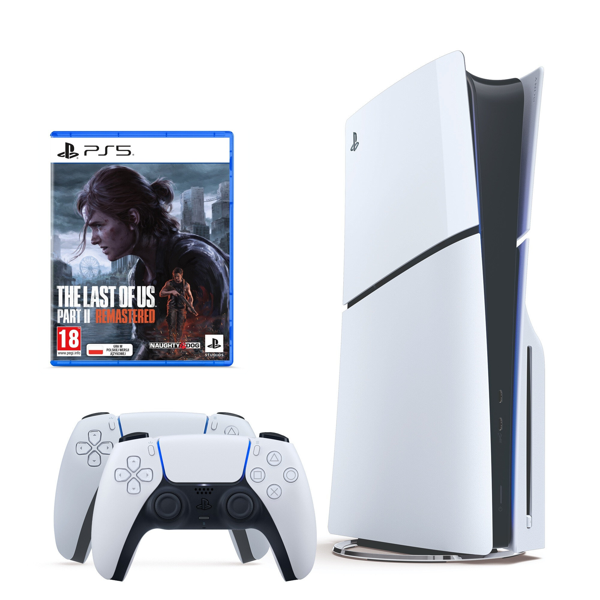 SONY - 評価538！SONY PlayStation5 PS5 Sony PlayStation 5 (PS5) z napędem - Ghost of Tsushima