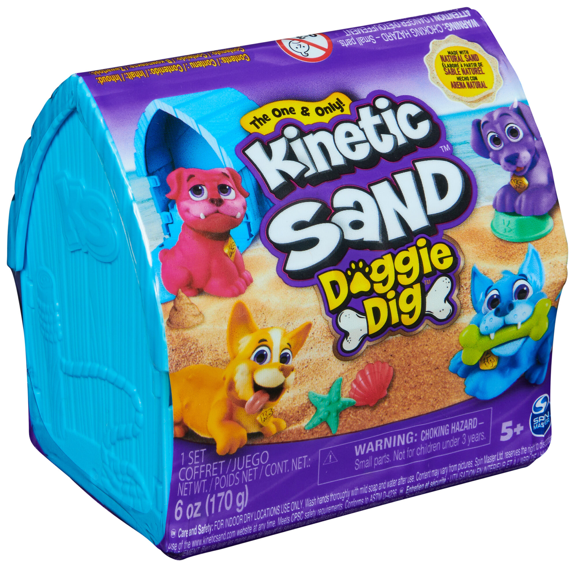 Piasek kinetyczny SPIN MASTER Kinetic Sand Doggie Dig 6068641 (1 zestaw)