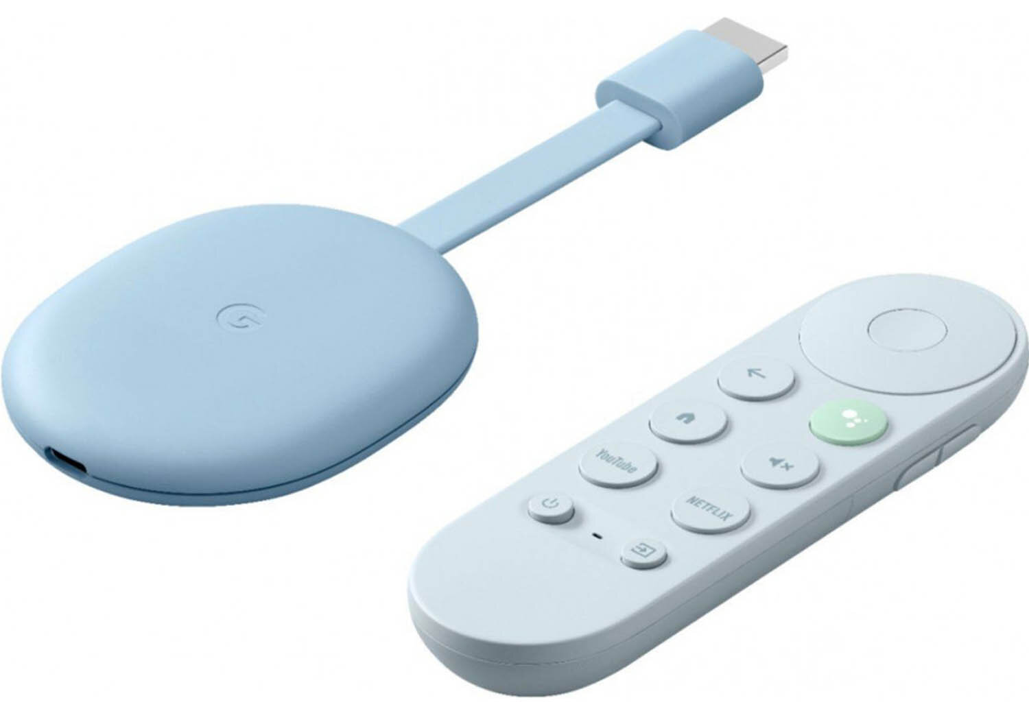 GOOGLE Chromecast 4K Jasnoniebieski Odtwarzacz multimedialny