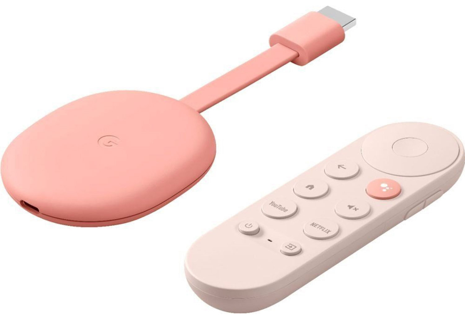 GOOGLE Chromecast 4K Różowy Odtwarzacz multimedialny