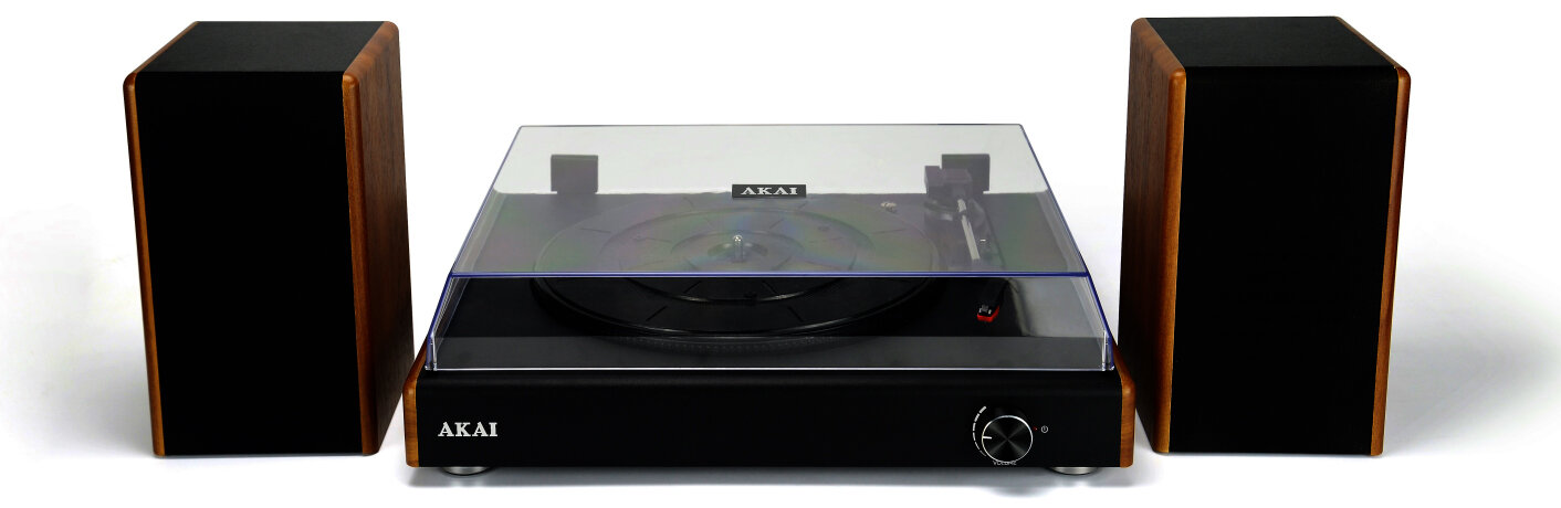 Gramofon AKAI ATT-240SP Bluetooth USB Orzech