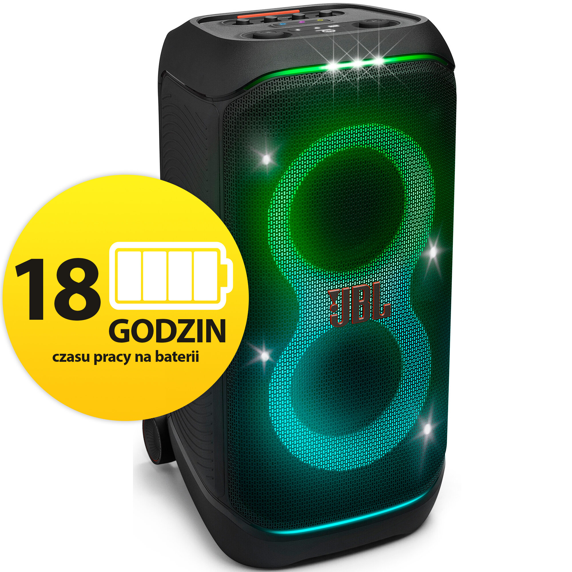 【ほぼ新品】JBL PartyBox Stage 320 JBL PartyBox Stage 320 | Przenośny głośnik imprezowy z kółkami