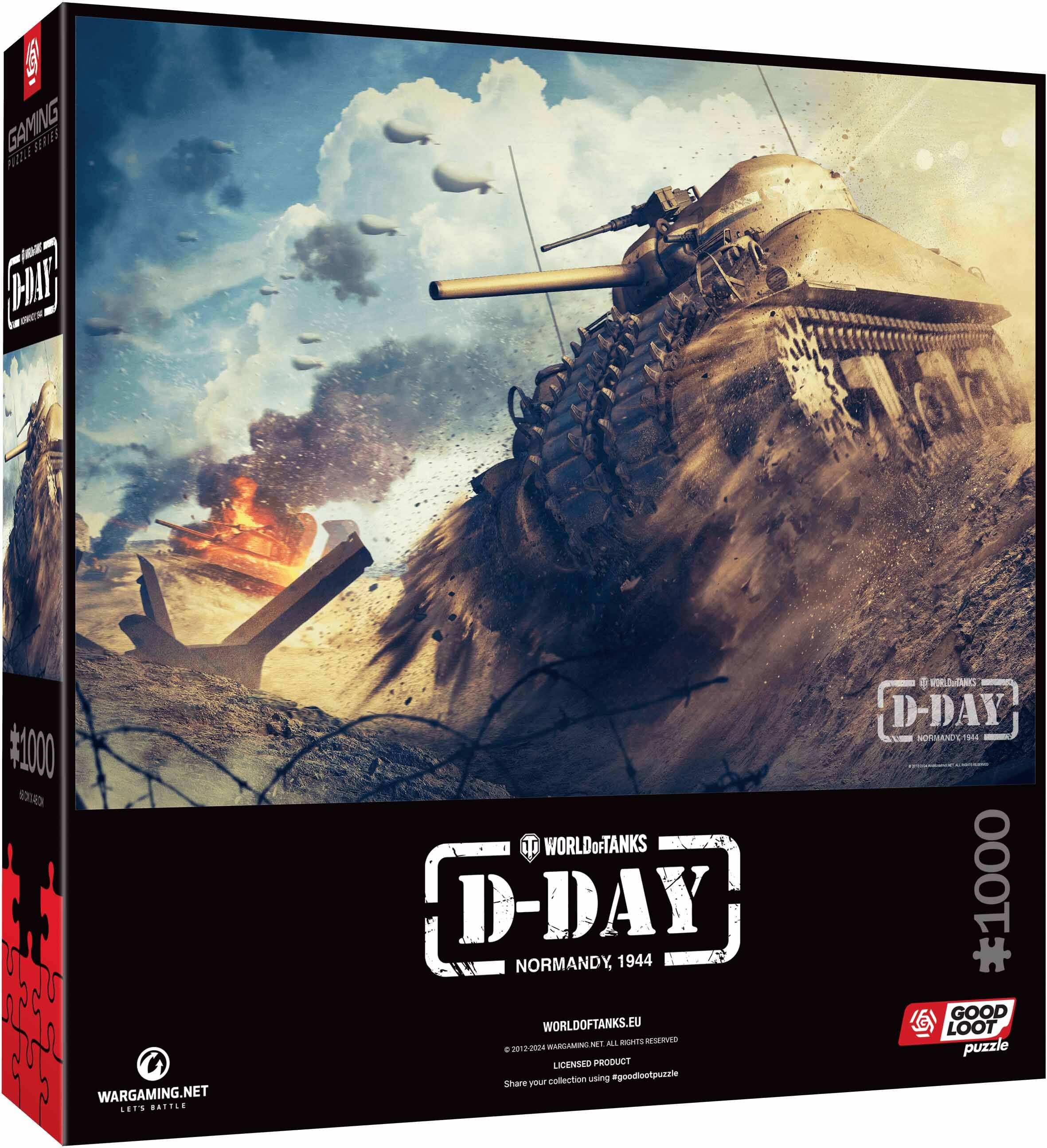 Puzzle CENEGA Gaming Puzzle: World of Tanks D-Day (1000 elementów)