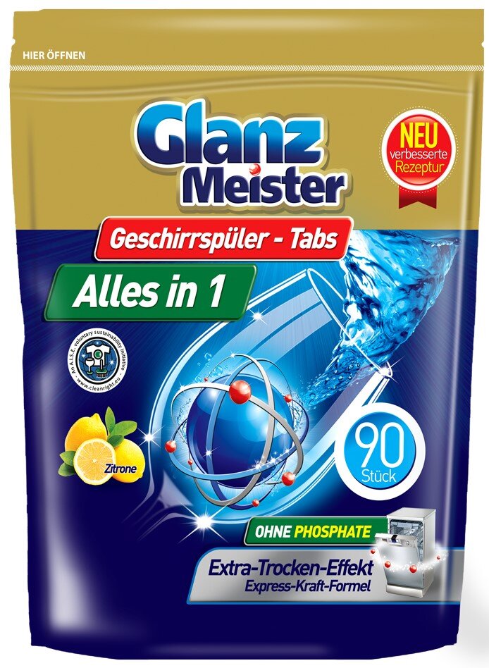 Tabletki do zmywarek GLANZMEISTER Alles in 1 - 90 szt.