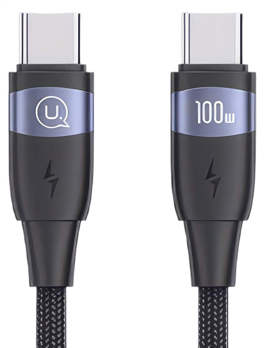 Ｎｏ．629様 USAMS US-SJ632 100W 1.2 m Czarny Kabel USB-C - USB-C