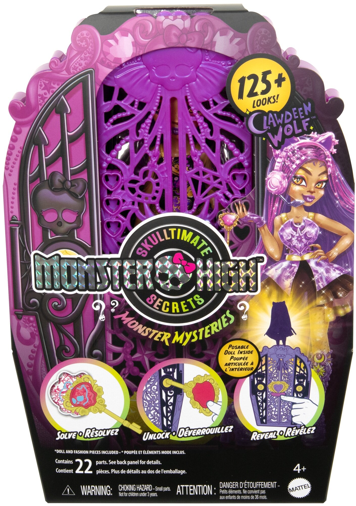 【LELU_hs】 MONSTER HIGH Straszysekrety Clawdeen Wolf HXH85 Lalka