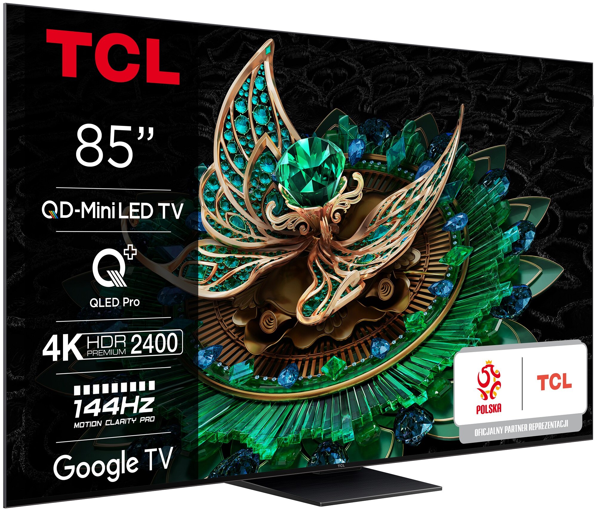 Telewizor TCL 85MQLED85 85" MINILED 4K 144Hz Google TV Dolby Vision Dolby Atmos HDMI 2.1