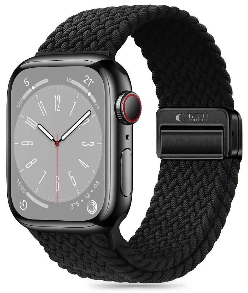TECH PROTECT NylonMag do Apple Watch 6 7 8 9 10 SE Ultra 1 2 44 45 46 49mm Czarny Pasek niskie ceny i opinie w Media Expert