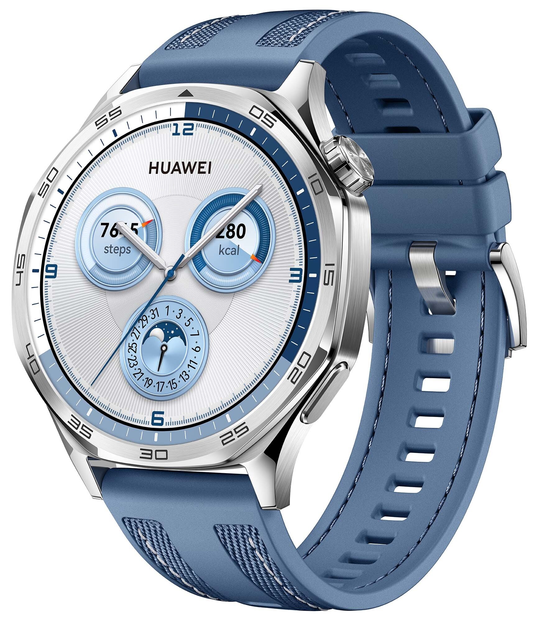 HUAWEI Watch GT 5 46mm Niebieski Smartwatch niskie ceny i opinie w Media Expert
