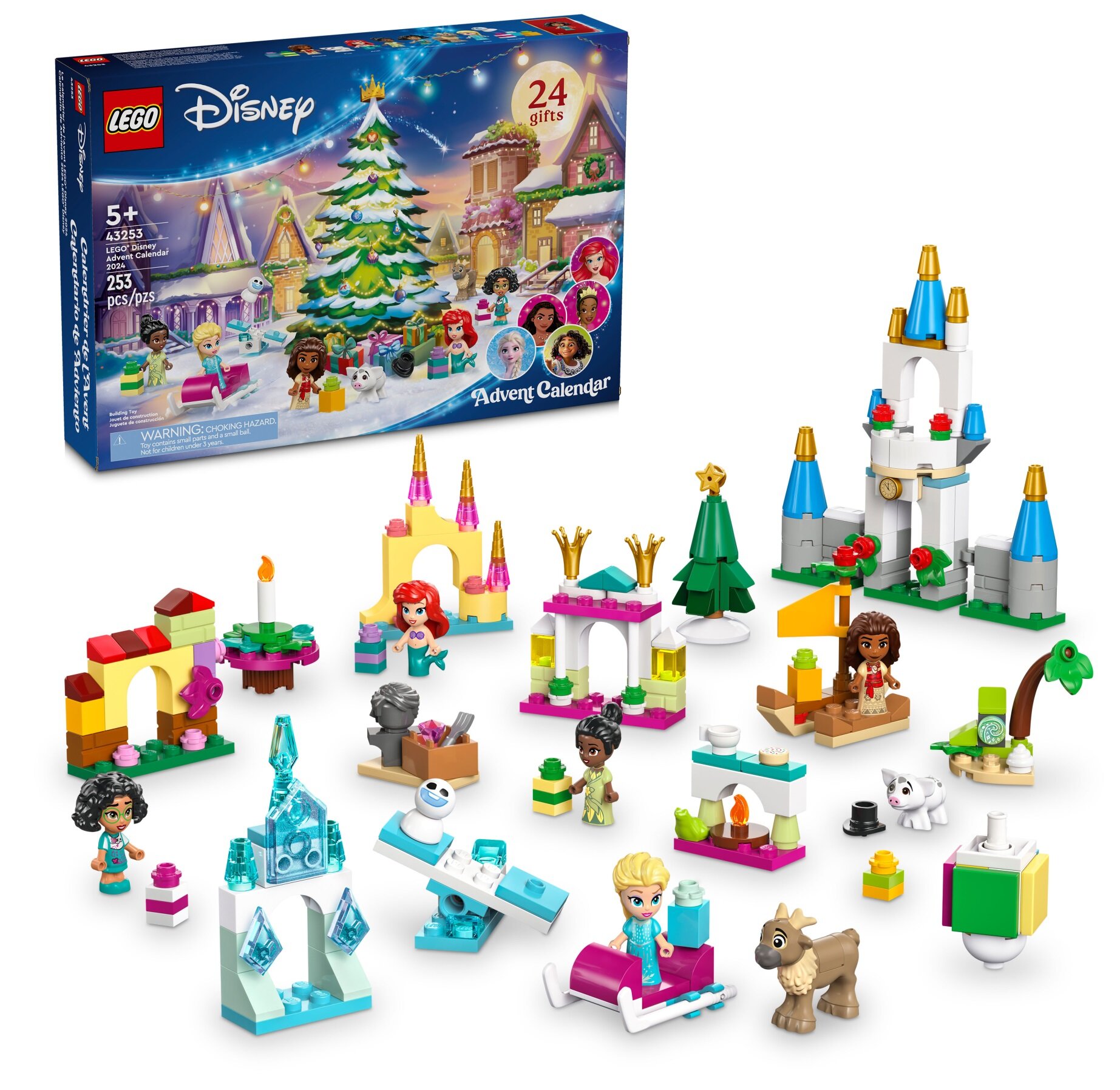 LEGO 43253 Disney Princess Kalendarz adwentowy na 2024 rok niskie