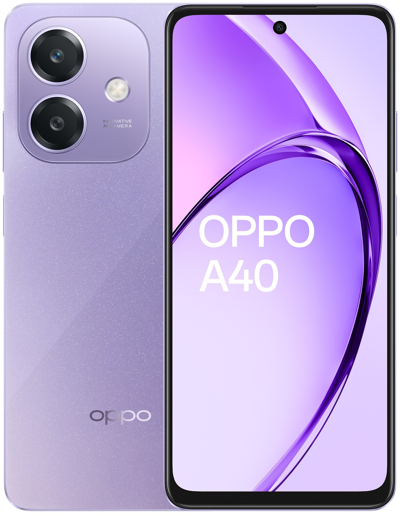 oppo スマートフォン 本体 パープル OPPO A40 4/128GB 6.67