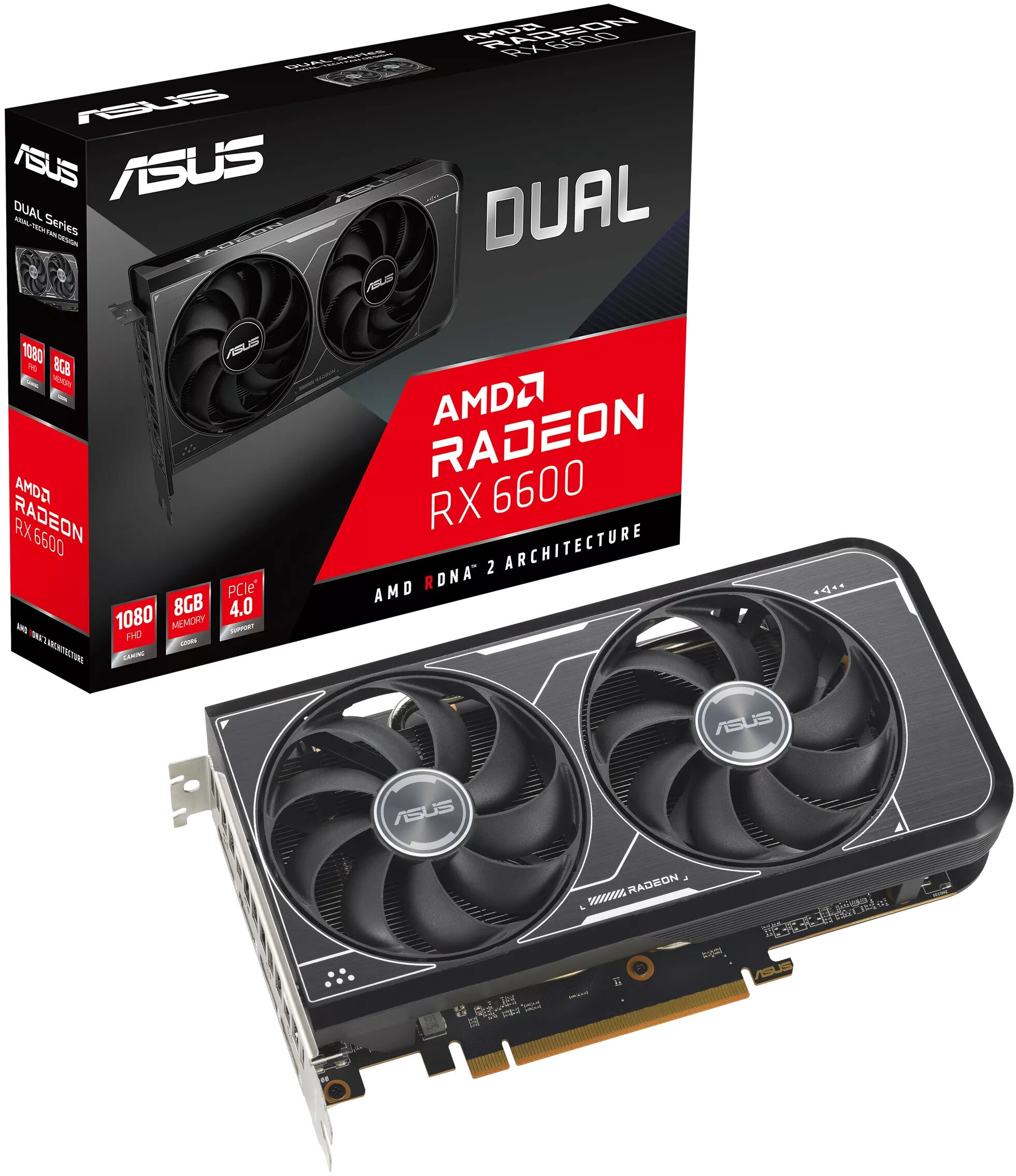 ASUS Dual Radeon RX 6600 V3 8GB Karta graficzna - niskie