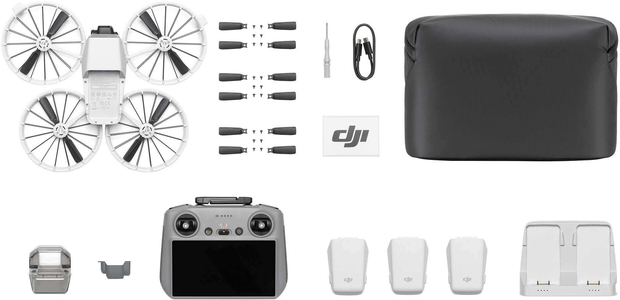 DJI Flip Fly More Combo (DJI RC 2), Dron 4K, Trzy baterie
