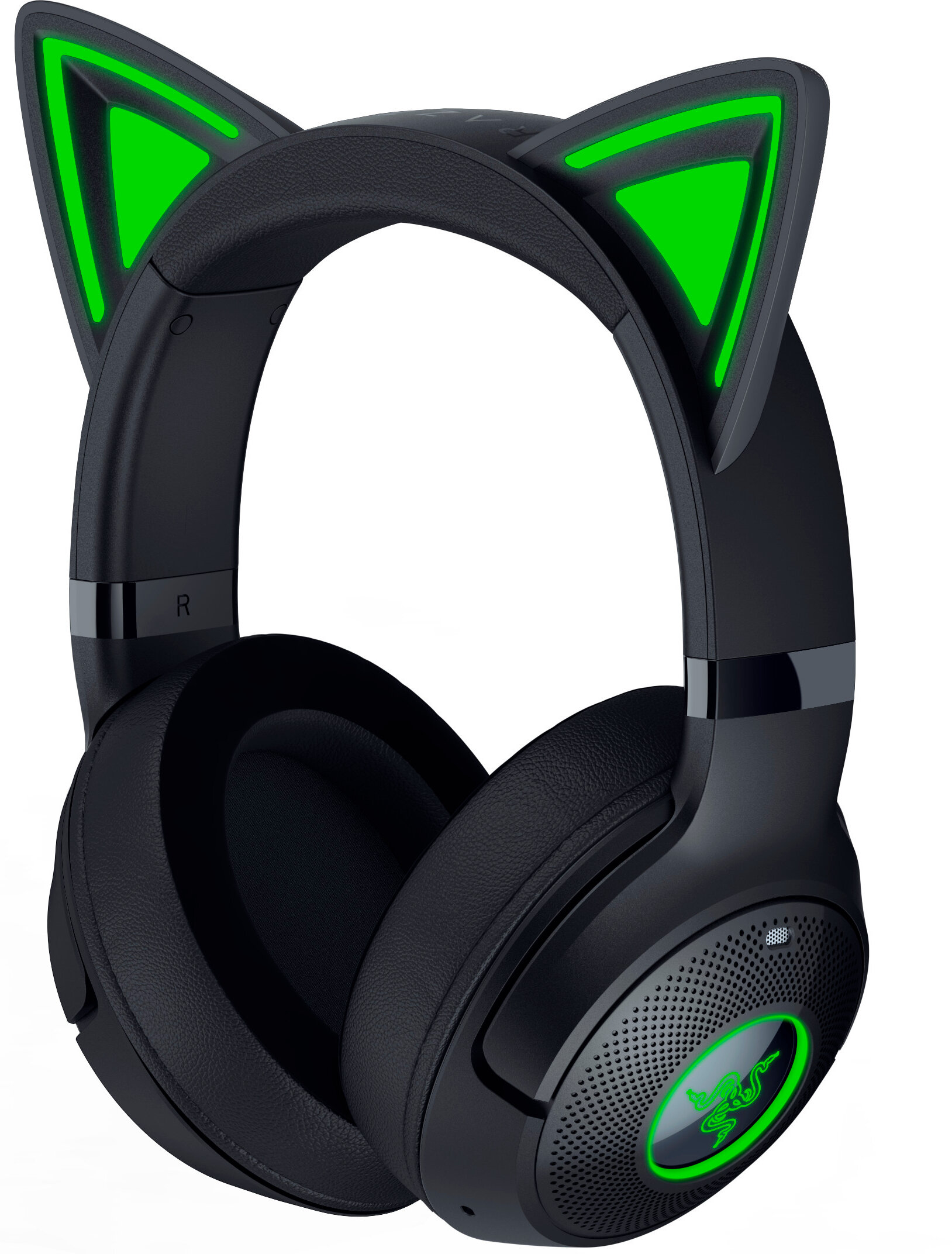 ヘッドホン Razer Kraken Kitty V2 BT Razer、ネコミミ部分が大きくなったワイヤレスヘッドセット