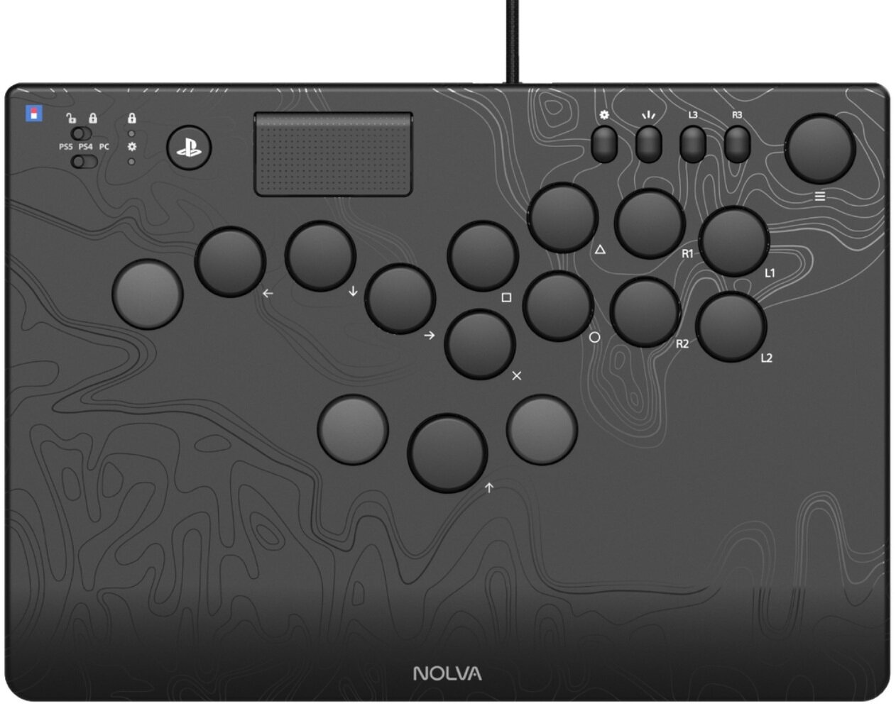 HORI Nolva Mechanical All-Button Arcade Controller Czarny