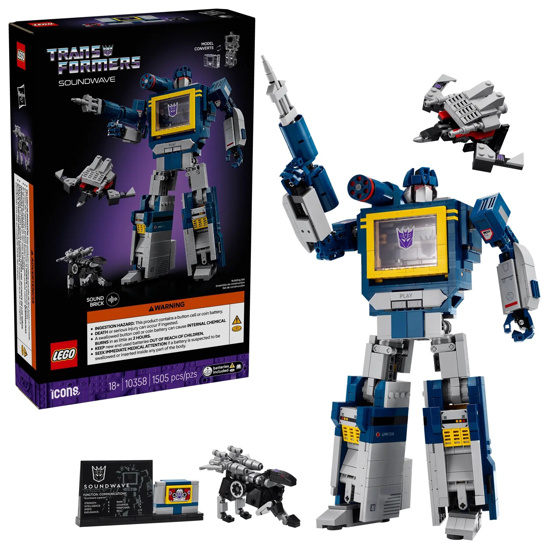 LEGO 10358 ICONS Transformers: Soundwave - niskie ceny i