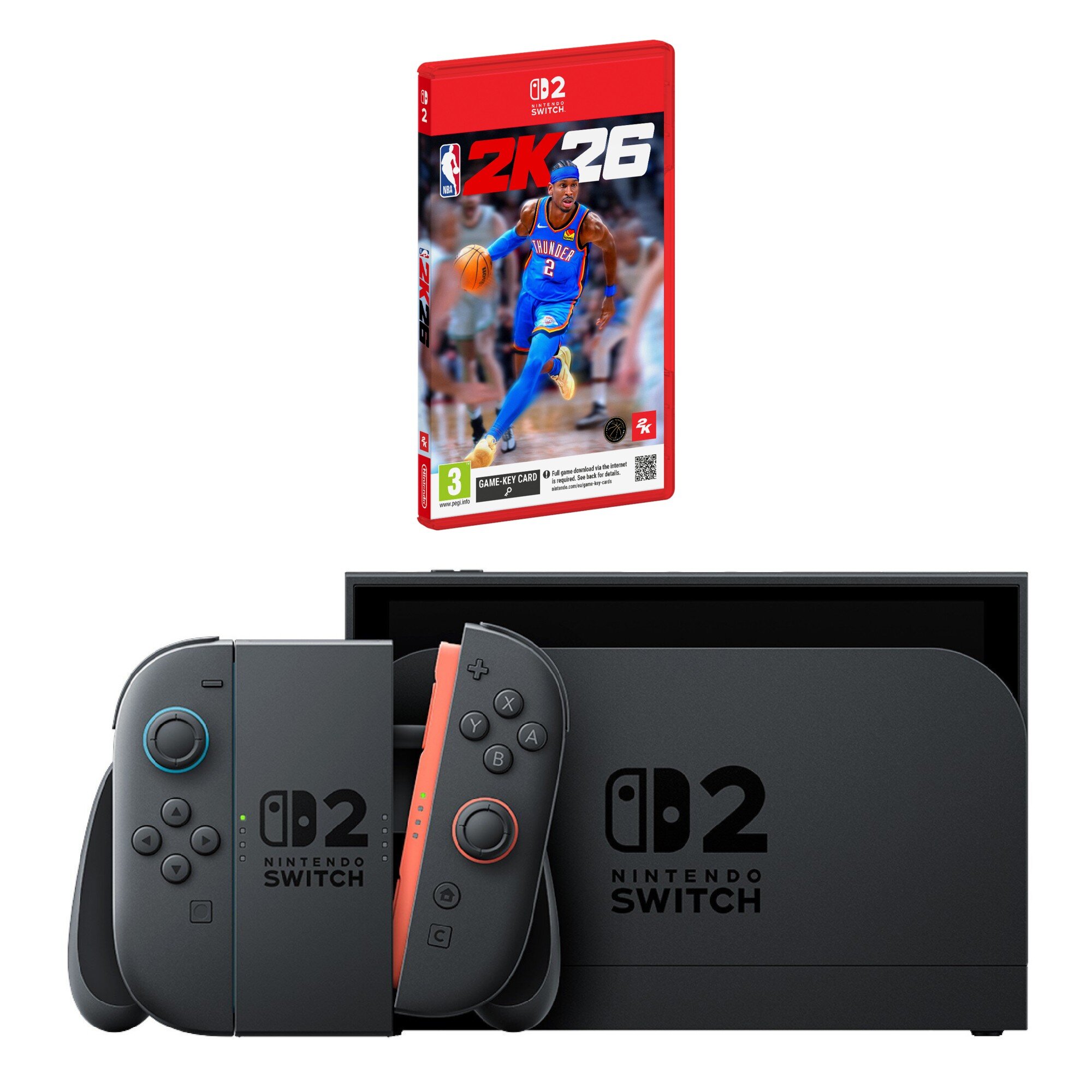 NINTENDO Switch 2 Czarny + NBA 2K26 Gra NINTENDO SWITCH 2