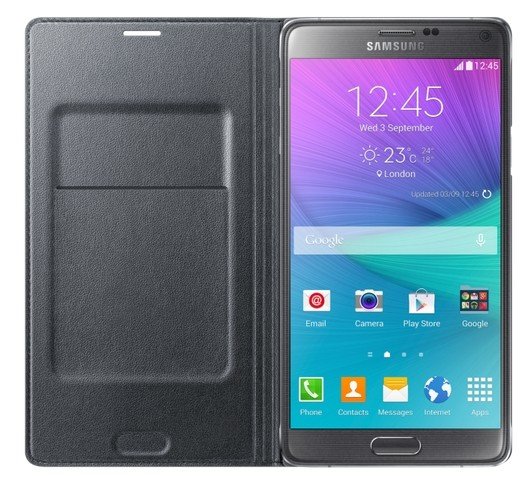 Etui do Galaxy Note 4 Flip Wallet Szary niskie ceny i opinie w Media Expert