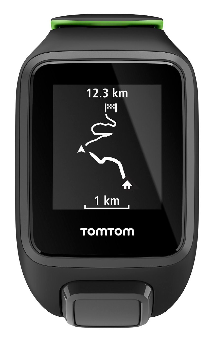 TOMTOM Runner 3 Cardio S Czarno zielony Zegarek sportowy niskie