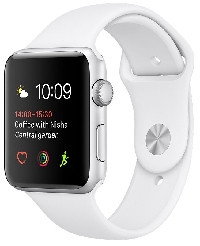 APPLE Watch 2 GPS 38mm koperta z aluminium srebrny pasek