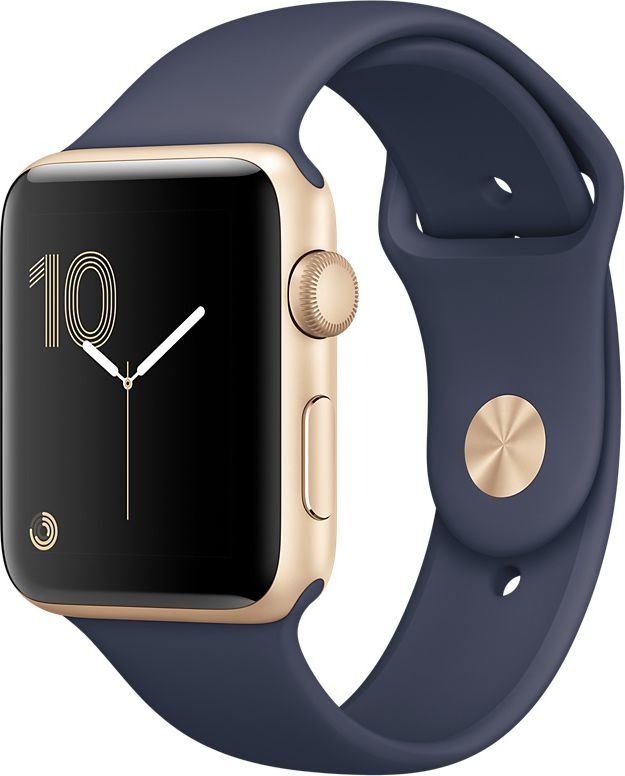 APPLE Watch Series 2 koperta 38mm (granatowy/złoty) Smartwatch - niskie  ceny i opinie w Media Expert