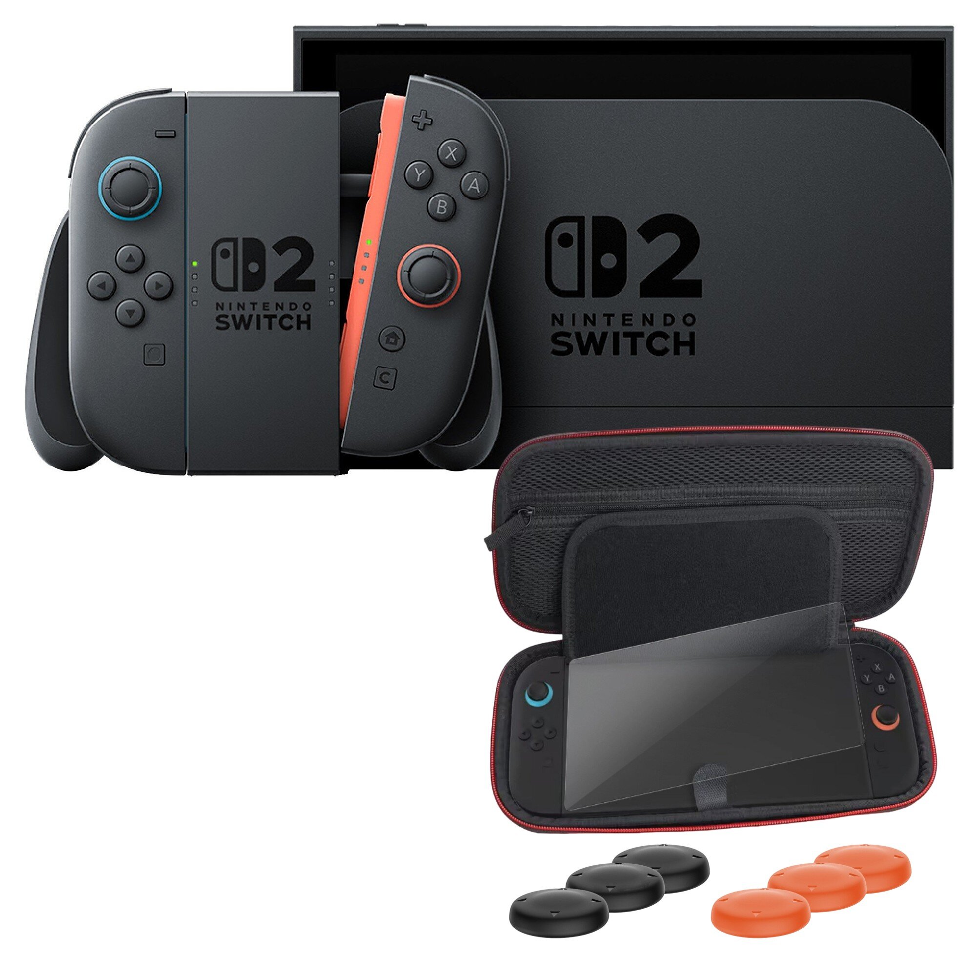Nintendo Switch switch 2 Nintendo Switch V2 + Joy-Con Niebiesko-Czerwony NSH006