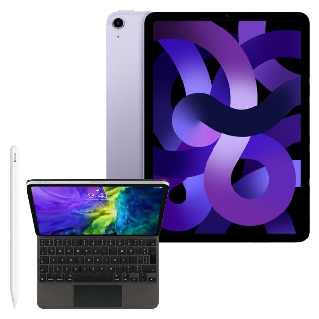 APPLE iPad Air 10.9 5 gen. 256 GB 5G Wi-Fi Fioletowy + Etui