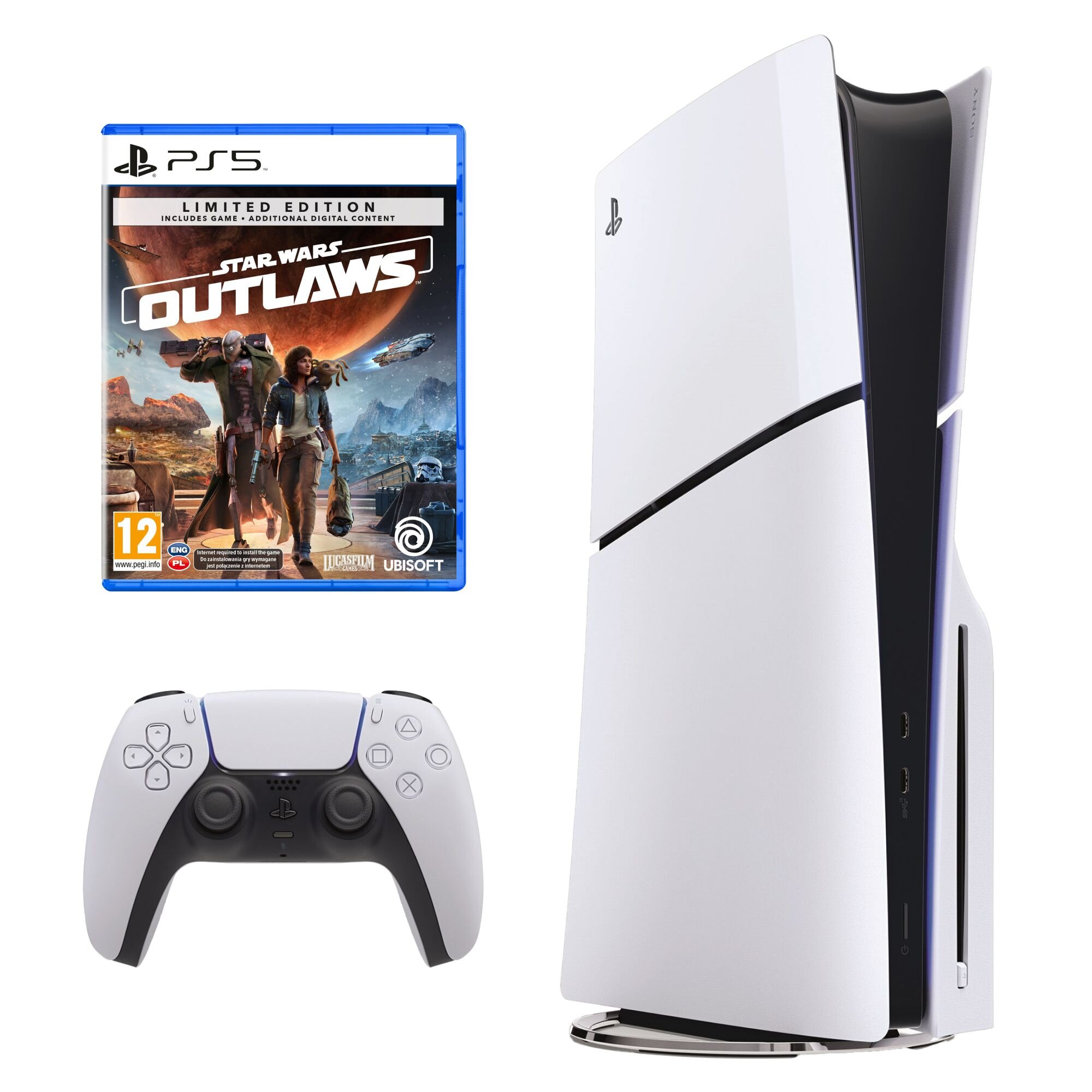 初売り 福袋 PlayStation SONY Konsola 5 Outlaws Wars: Star + Slim 家庭用ゲーム機本体