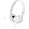 Słuchawki nauszne SONY MDRZX110APW z mikrofonem Biały Przeznaczenie Do telefonów