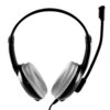Słuchawki nauszne MEDIA-TECH Epsilon MT3573 Czarno-biały Przeznaczenie Do telefonów