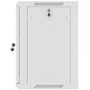 Szafa RACK LANBERG 19" 12U WF01-6412-10S 600 x 450 mm, Wisząca Szary Przeszklone drzwi Tak