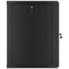Szafa RACK LANBERG 19" 15U WF01-6615-10B 600 x 600 mm, Wisząca Czarny Szerokość [mm] 600