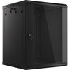 Szafa RACK LANBERG 19" 15U WF01-6615-10B 600 x 600 mm, Wisząca Czarny Wysokość wewnętrzna 15U